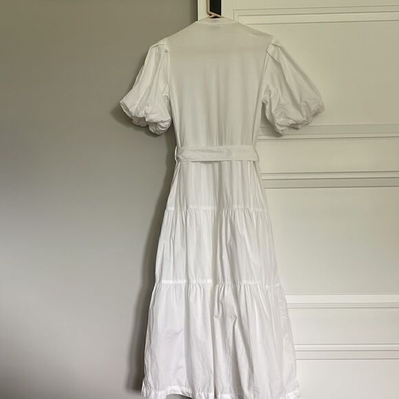 Jonathan Simkhai White Tiered Dress - Picture 5 of 6